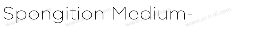 Spongition Medium字体转换